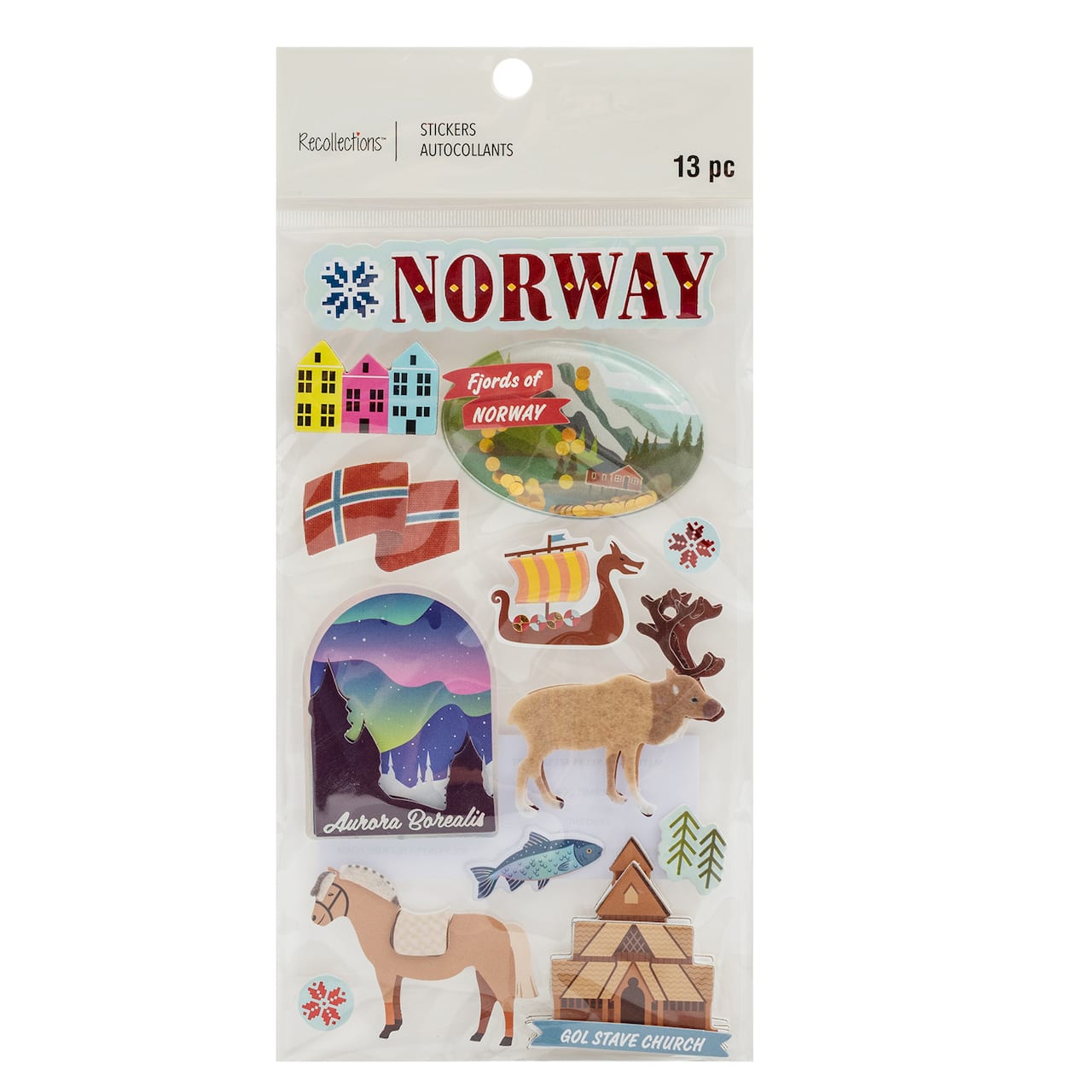 Norway Dimensional Stickers by Recollections&#x2122;